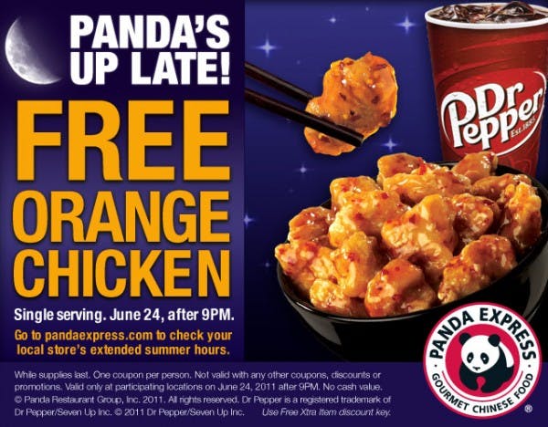 panda express coupon code