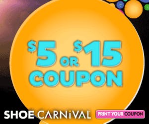 shoe carnival $1 off