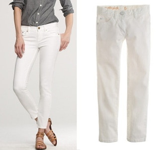 jcrew white jeans