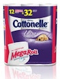 Cottonelle Mega Roll Toilet Paper 18 ct or larger or Super Mega Roll Toilet Paper 12 ct or larger