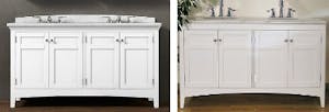 Knockout Knockoffs Restoration Hardware White Vanities The