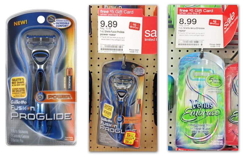 gillette fusion 5 proglide target