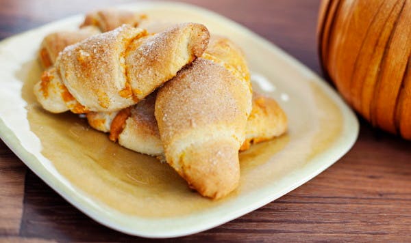Pumpkin Cream Cheese Crescent Rolls