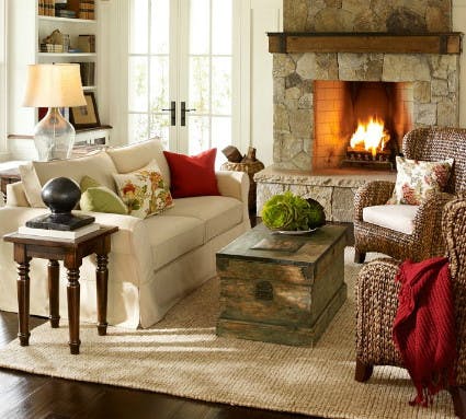 Knockout Knockoffs: Pottery Barn Comfort Sofa Livingroom