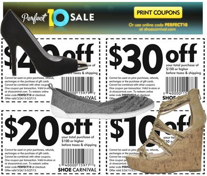 carnival shoes coupon