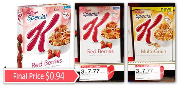 Kellogg's Special K Cereal, Only $0.94 at Target! - The Krazy Coupon Lady