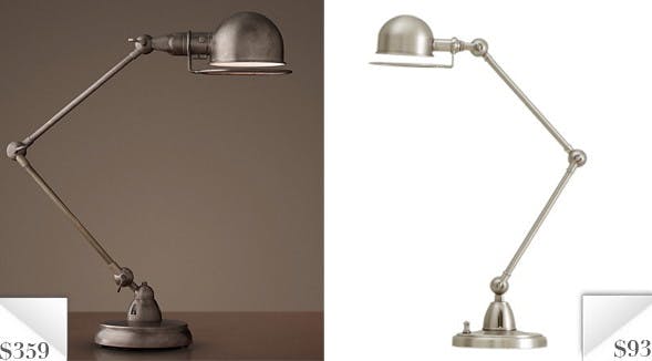 restoration hardware desk lamps