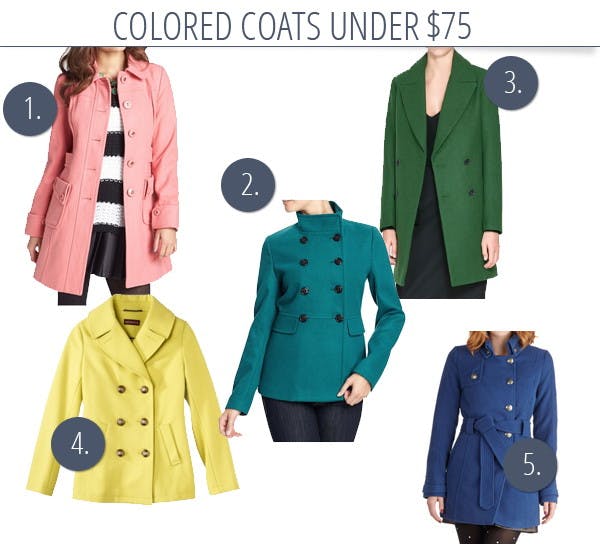 Brightly-Colored Wool Coats for Under $75 - The Krazy Coupon Lady