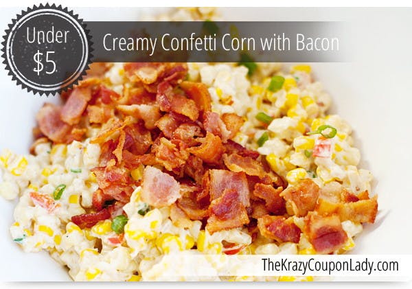 Sides Under $5: Creamy Confetti Corn with Bacon