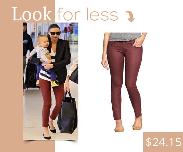 Get Miranda Kerr's Trendy Oxblood Skinnies for $24.15