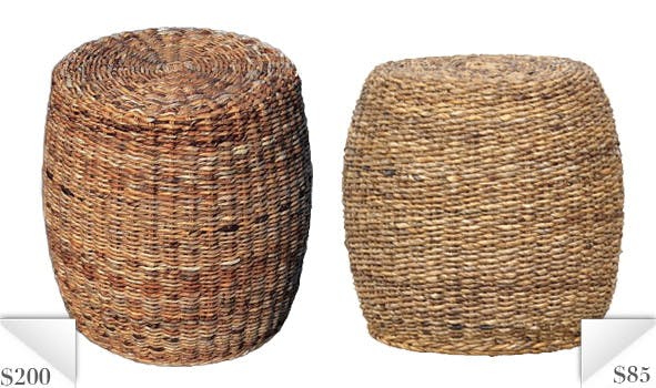 Knockout Knockoffs: West Elm Abaca Stool & Side Table