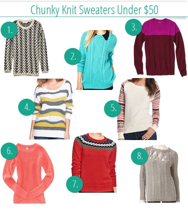 Cozy Up with Chunky Knit Sweaters Under $50