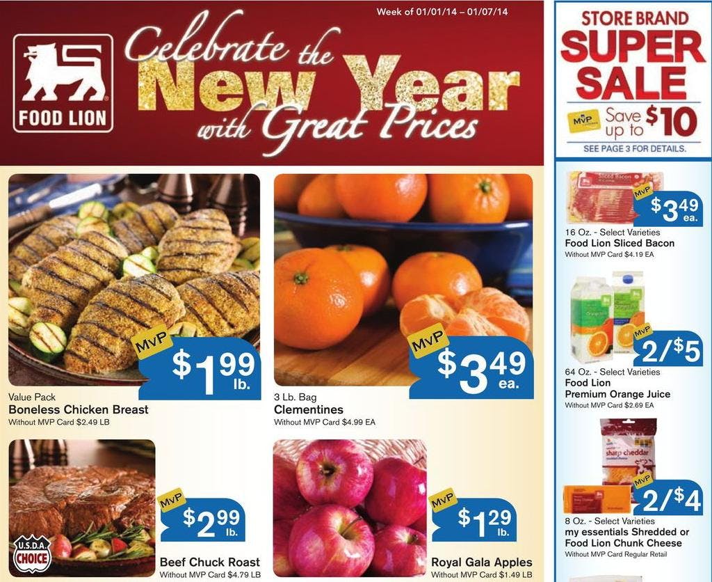 Food Lion Coupon Deals: Week of 1/1 - The Krazy Coupon Lady