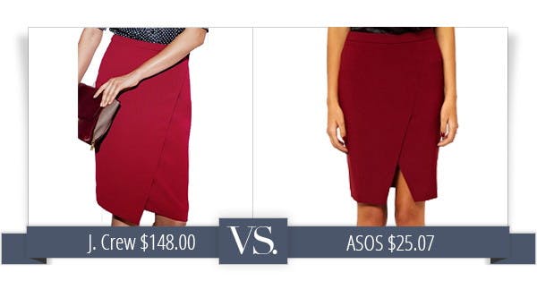 J.Crew Wrap Skirt Knockoff, only $25.07