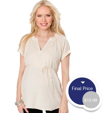 Save an Additional 30% on Maternity Clearance---Shirts as Low as $13.99 ...