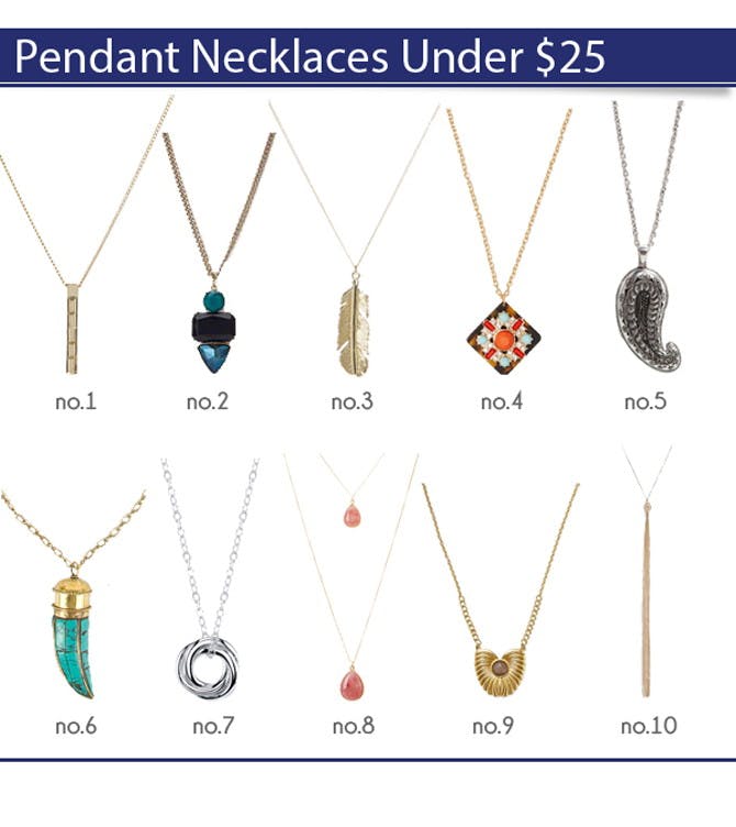 Make a Statement with These Pendant Necklaces Under $25