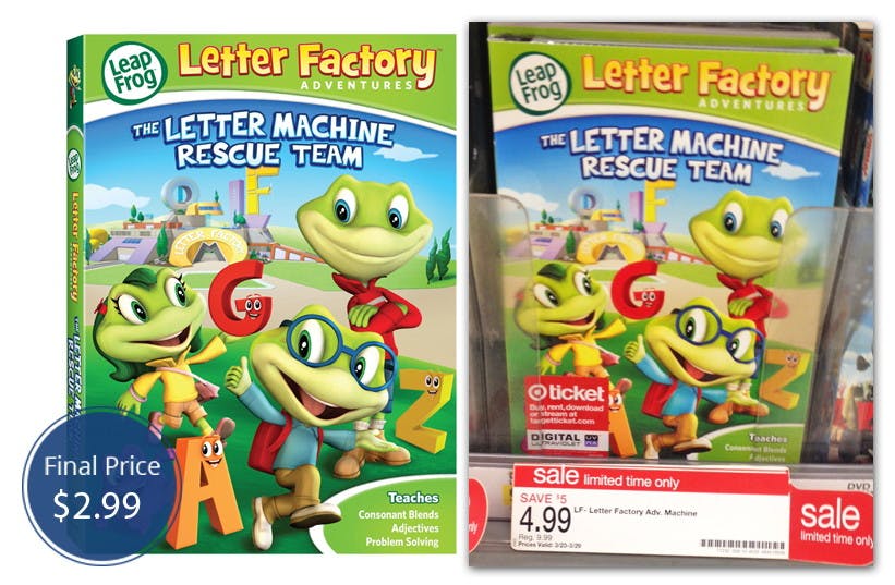 Last Chance! LeapFrog Letter Factory Adventures, Only $2.99 ...