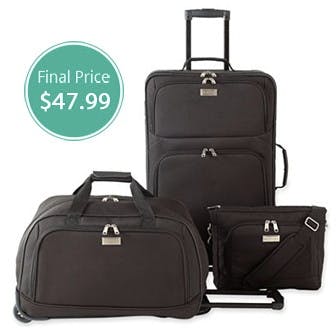 luggage set jcpenney