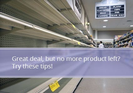 Don't Be Distressed by Empty Store Shelves