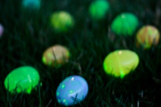 Have a glow-in-the-dark egg hunt.