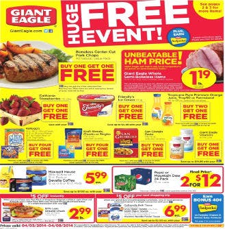 Giant Eagle Coupon Deals: Week of 4/3 