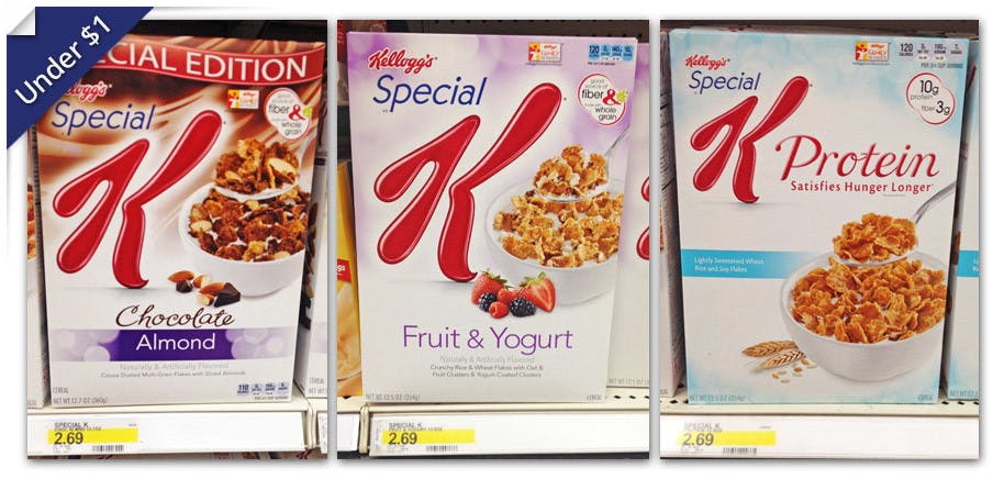 Kellogg's Special K Cereal, Only $0.94 at Target! - The Krazy Coupon Lady
