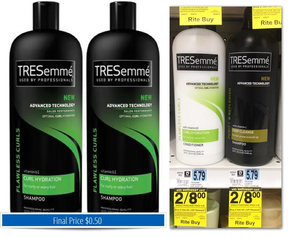 Tresemme Shampoo and Conditioner, Only $0.50 at Rite Aid! - The Krazy