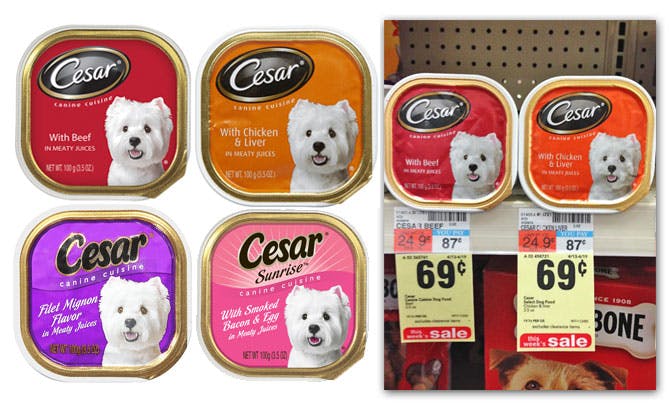 cesar dog food manufacturer coupons