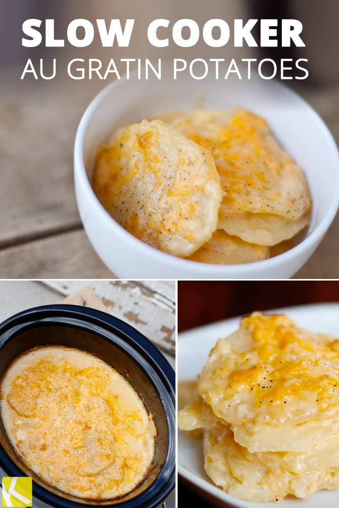 Simple Slow Cooker Au Gratin Potatoes The Krazy Coupon Lady