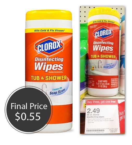 Clorox Tub & Shower Wipes Target