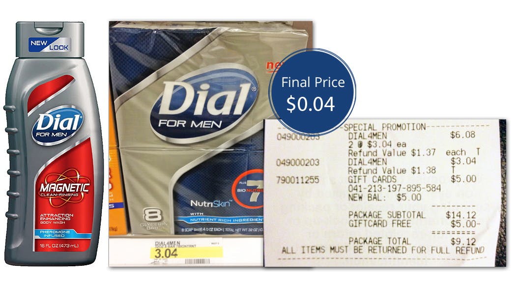 Coupon Reset Dial for Men Bar Soap 8Packs, Only 0.04 at Target