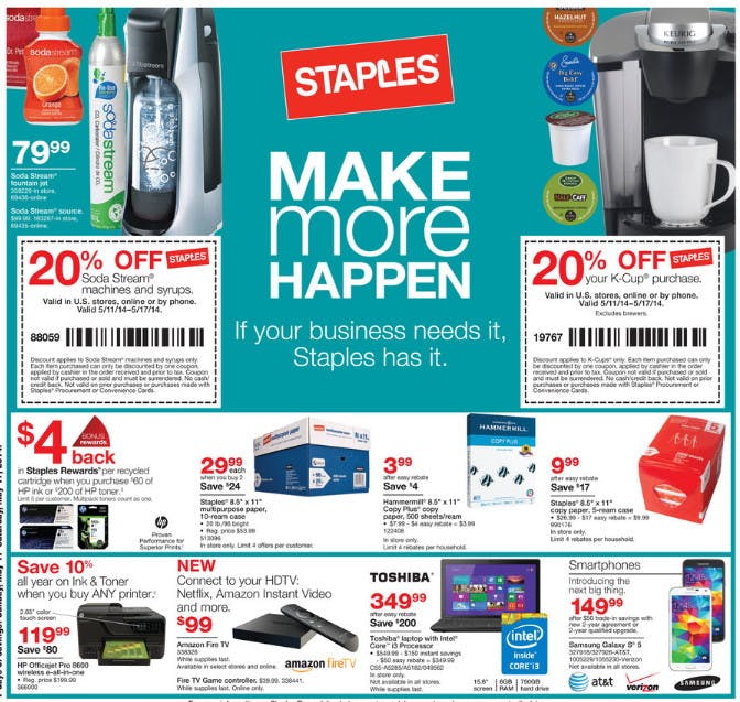Staples Deals: Week of 5/11 - The Krazy Coupon Lady