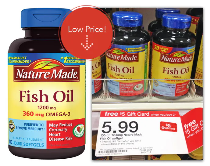 Nature Made Fish Oil, Only 2.49 at Target! The Krazy