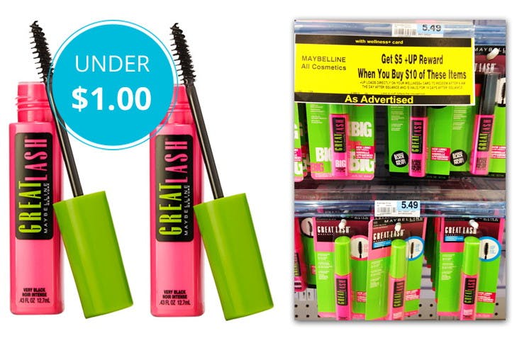 Maybelline Great Lash Mascara, Only $0.99 at Rite Aid! - The Krazy Coupon Lady telescopic mascara rite aid