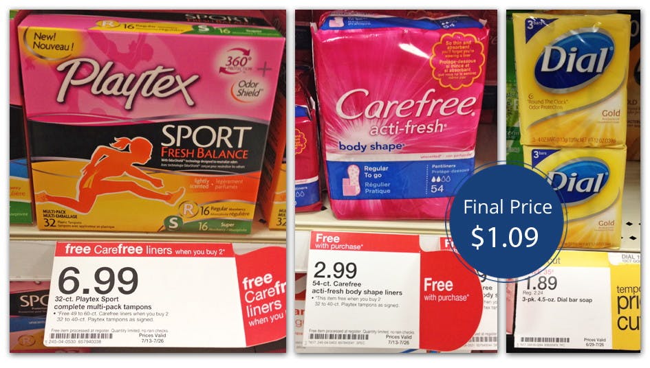 Playtex Tampons, Only 1.09 at Target! The Krazy Coupon Lady