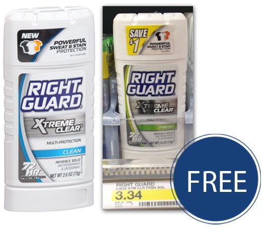 Free Right Guard Xtreme Deodorant at Target! The Krazy Coupon Lady
