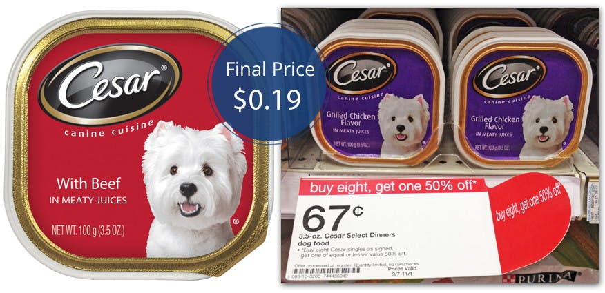 target cesar dog food