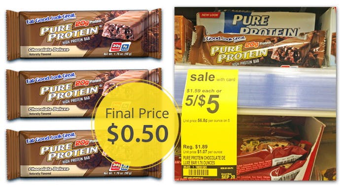 Pure Protein Bars, Only $0.50 at Walgreens! - The Krazy Coupon Lady