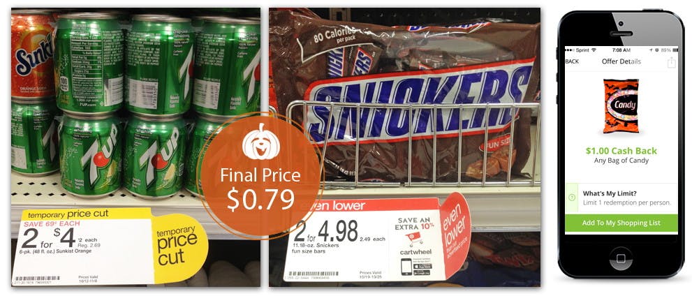 7-Up and Snickers Target
