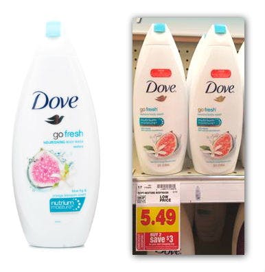 kroger dove body wash