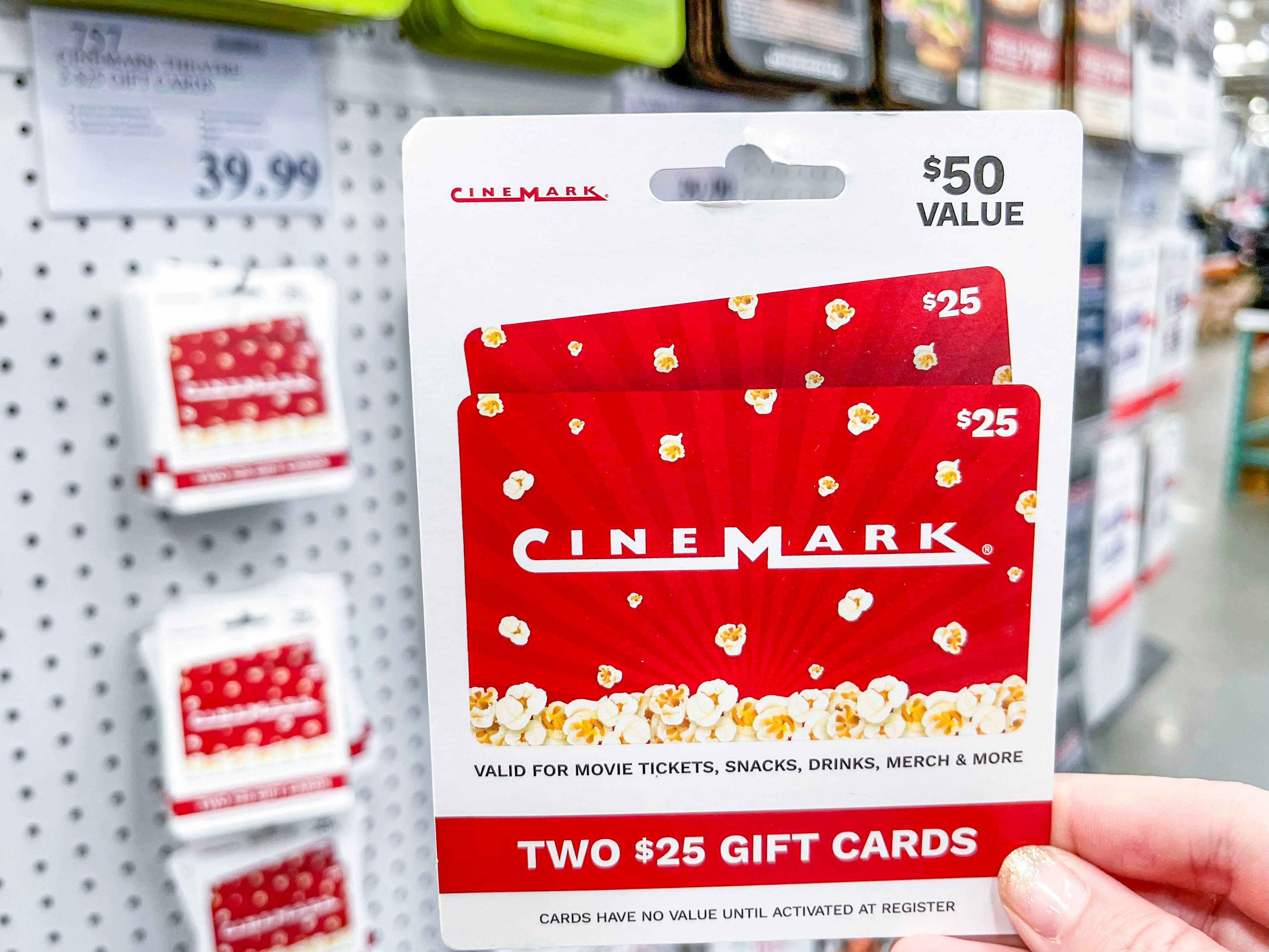 Costco Cinemark Gift Cards at Costco