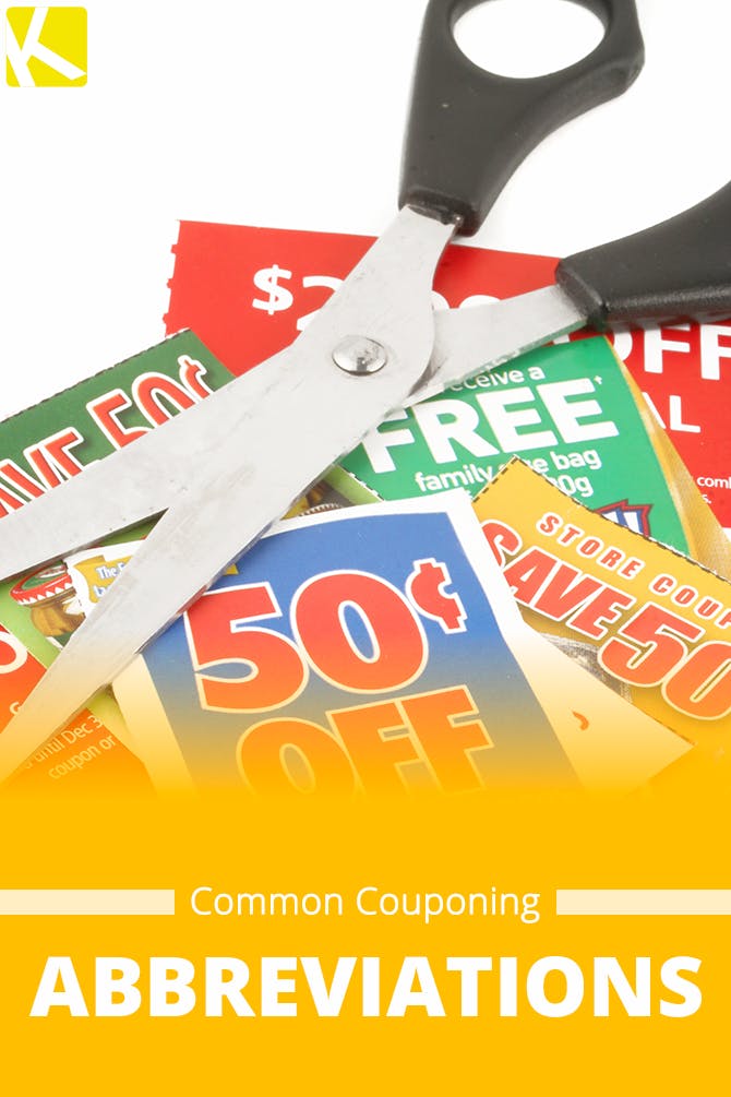 20 Common Acronyms Every Couponer Should Know