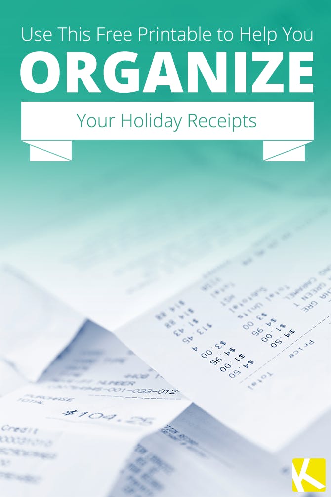 How to Organize Holiday Receipts and Make a Gift List (Free Printable Included!)
