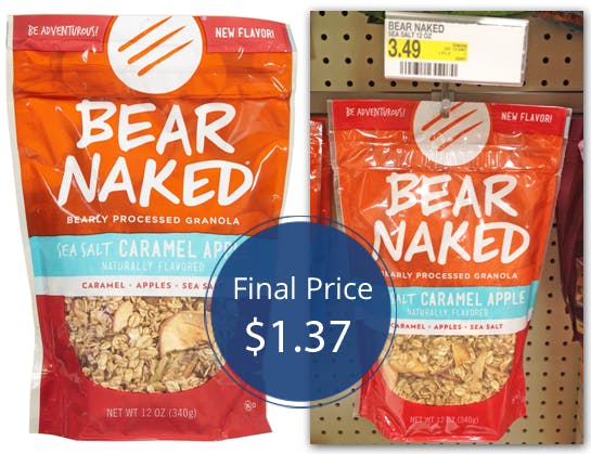 Bear Naked Granola $1.37 ea at Target with Printable 