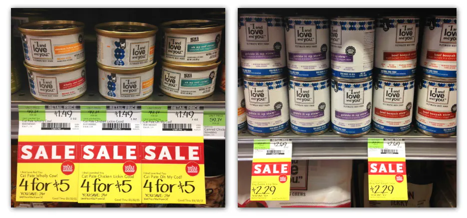 Free I And Love And You Cat Or Dog Food At Whole Foods The Krazy Coupon Lady