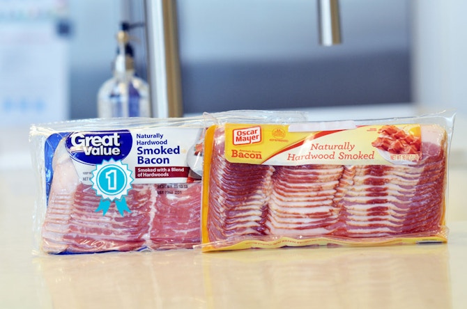 Oscar Mayer vs. Great Value Bacon