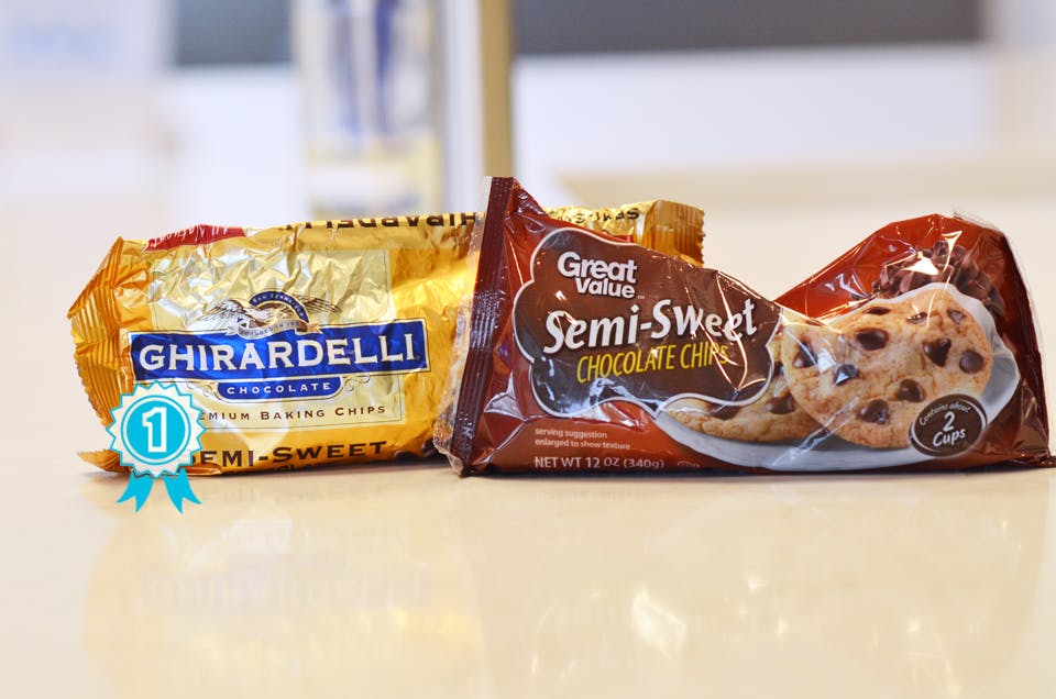 Ghirardelli vs. Great Value semi-sweet chocolate chips