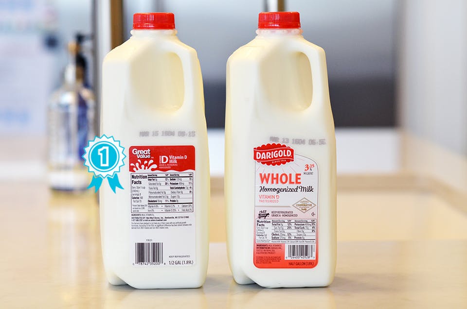 Darigold vs. Great Value milk