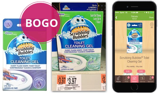Toilet cleaning gel coupon