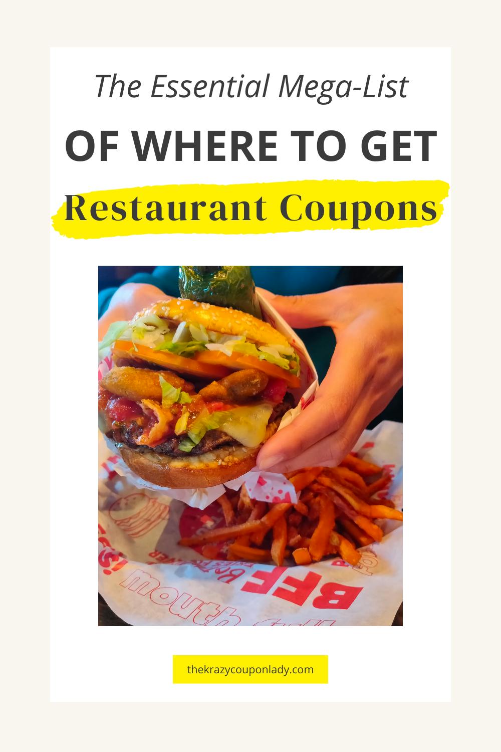 The Essential Mega-List of Where to Get Restaurant Coupons
